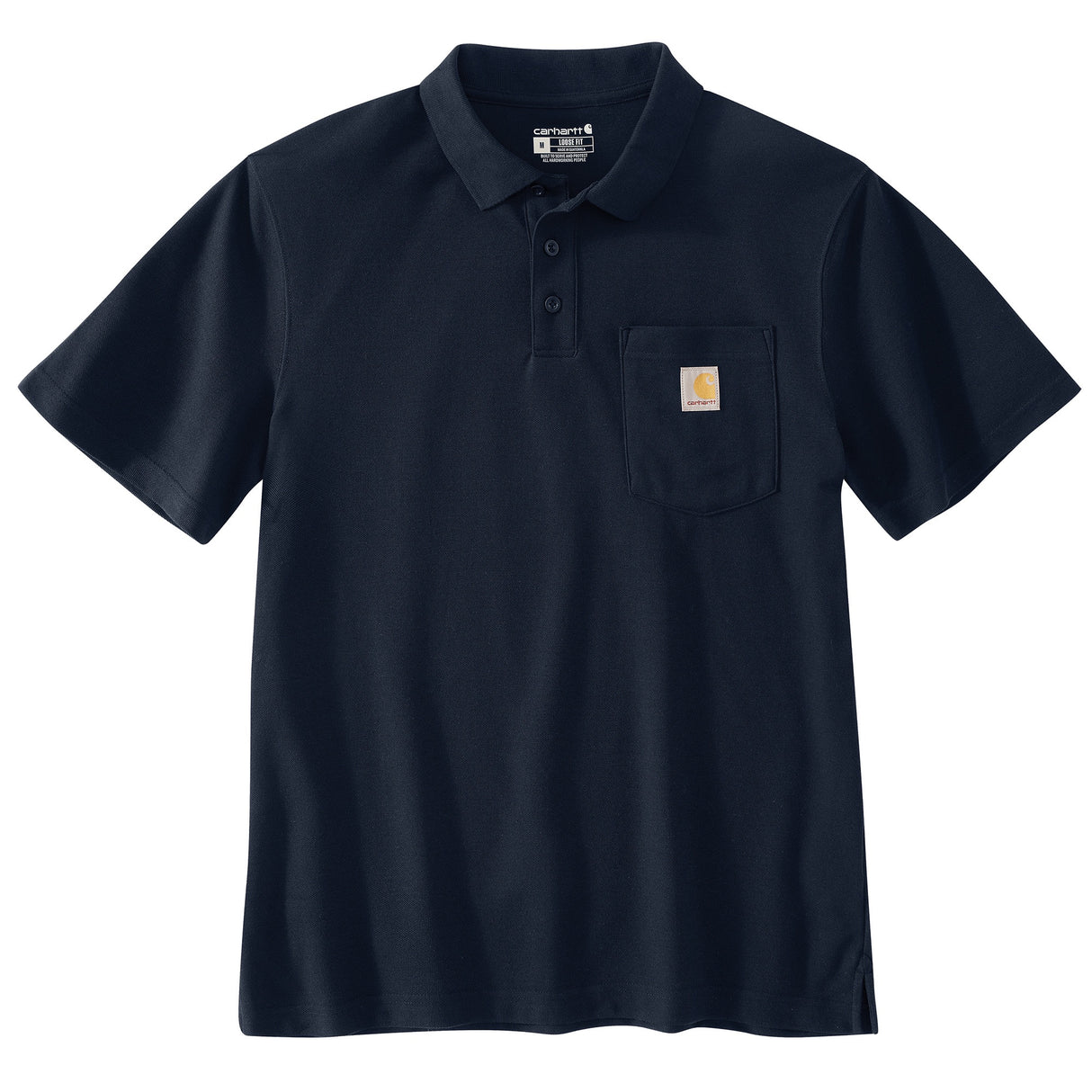 Loose Fit Midweight Short Sleeve Pocket Polo