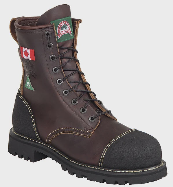 34317 - Peacan Tumbled Toe Cap Lace Boot - CSA