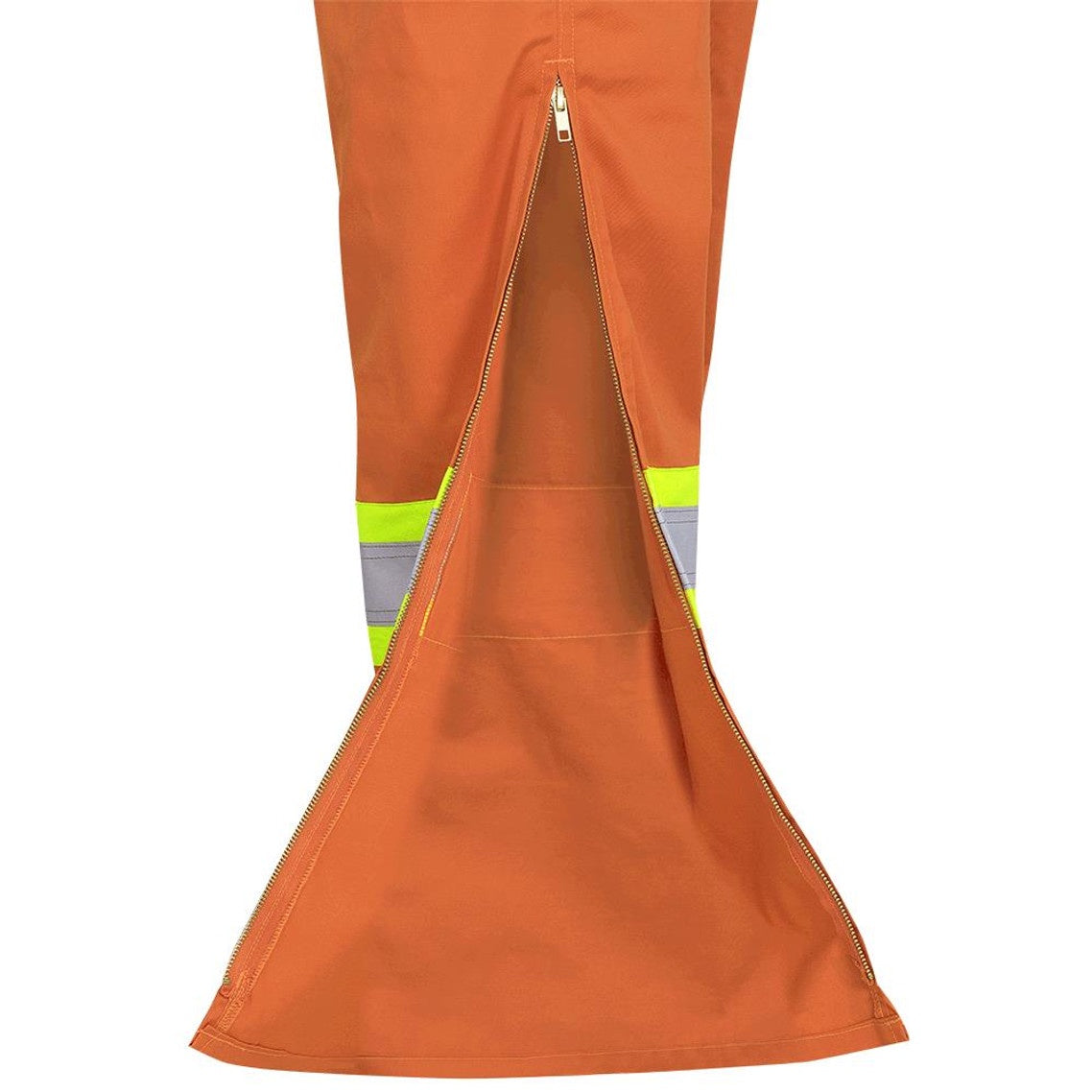 Safety Poly/Cotton Overall Bib Leg Zip