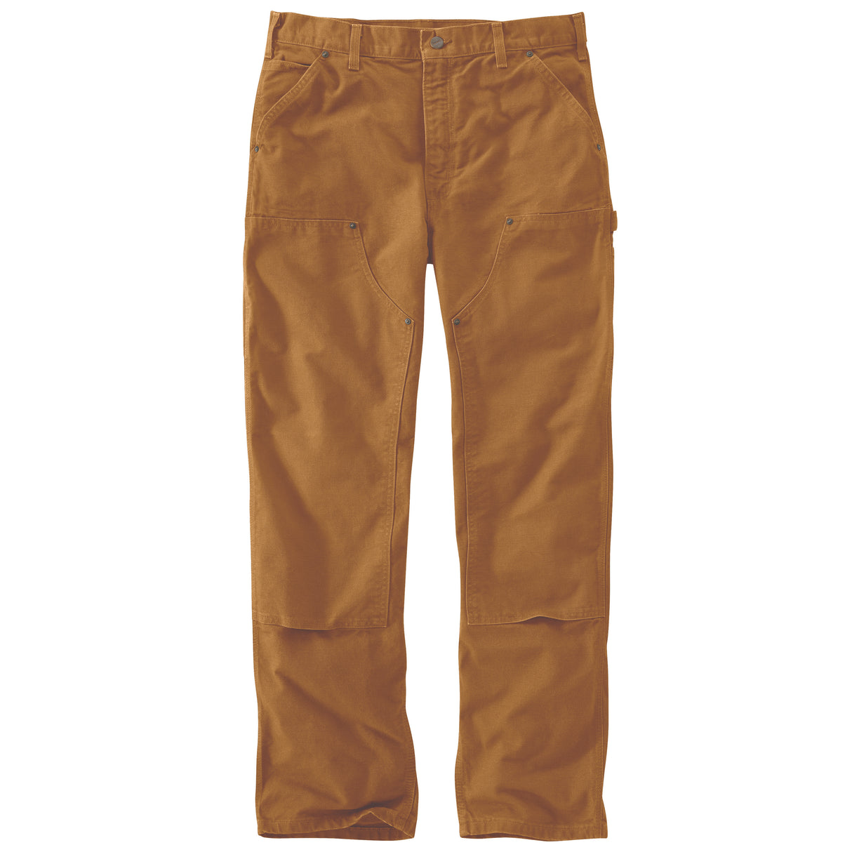 Washed Duck Loose Straight Double-Front Dungaree