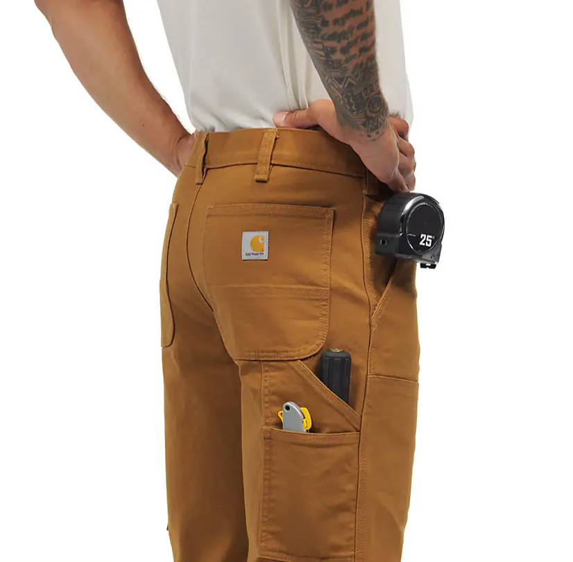 Men's Utility Double-Front Dungaree - Relaxed Fit - Rugged Flex® - Duck