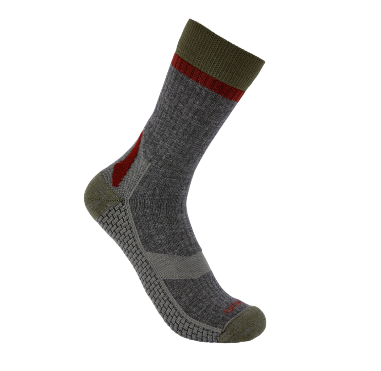 Force Grid Midweight Synthetic-Merino Wool Blend Crew Sock