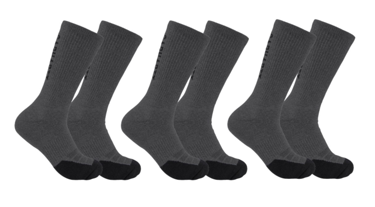 Force Midweight Logo Crew Sock 3 Pack