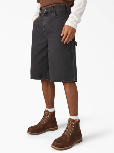 Worn In Relaxed Carpenter Duck Shorts, 13"