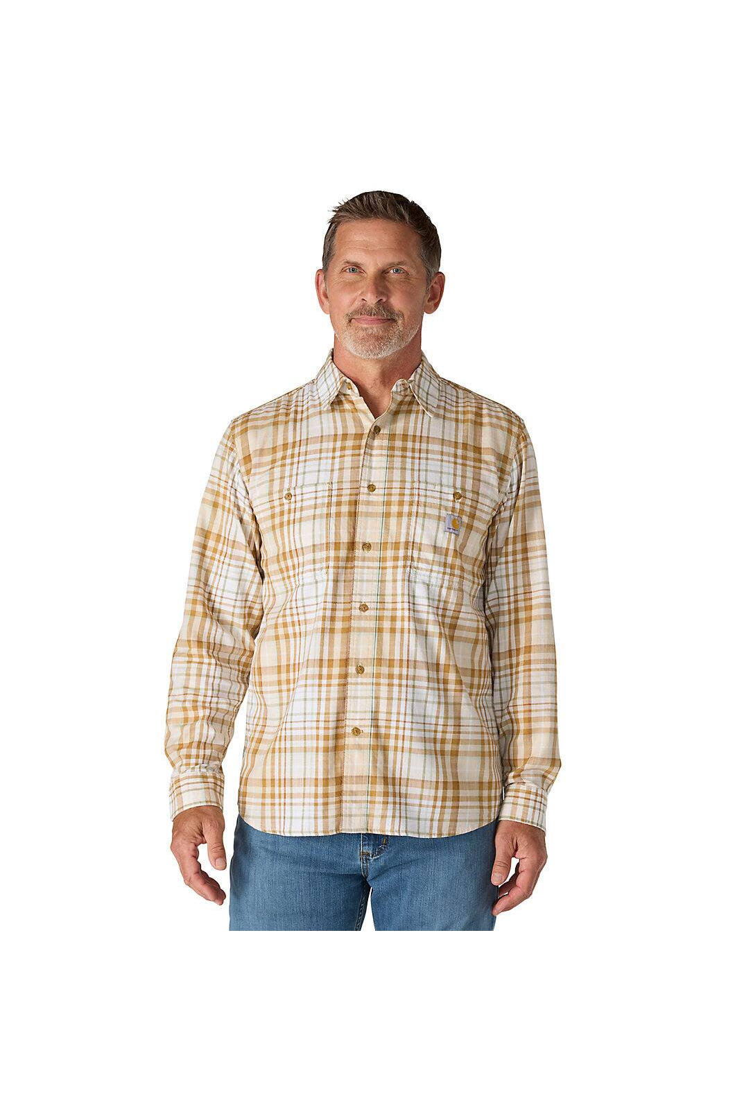 Rugged Flex™ Relaxed Fit Lightweight Long-Sleeve Plaid Shirt