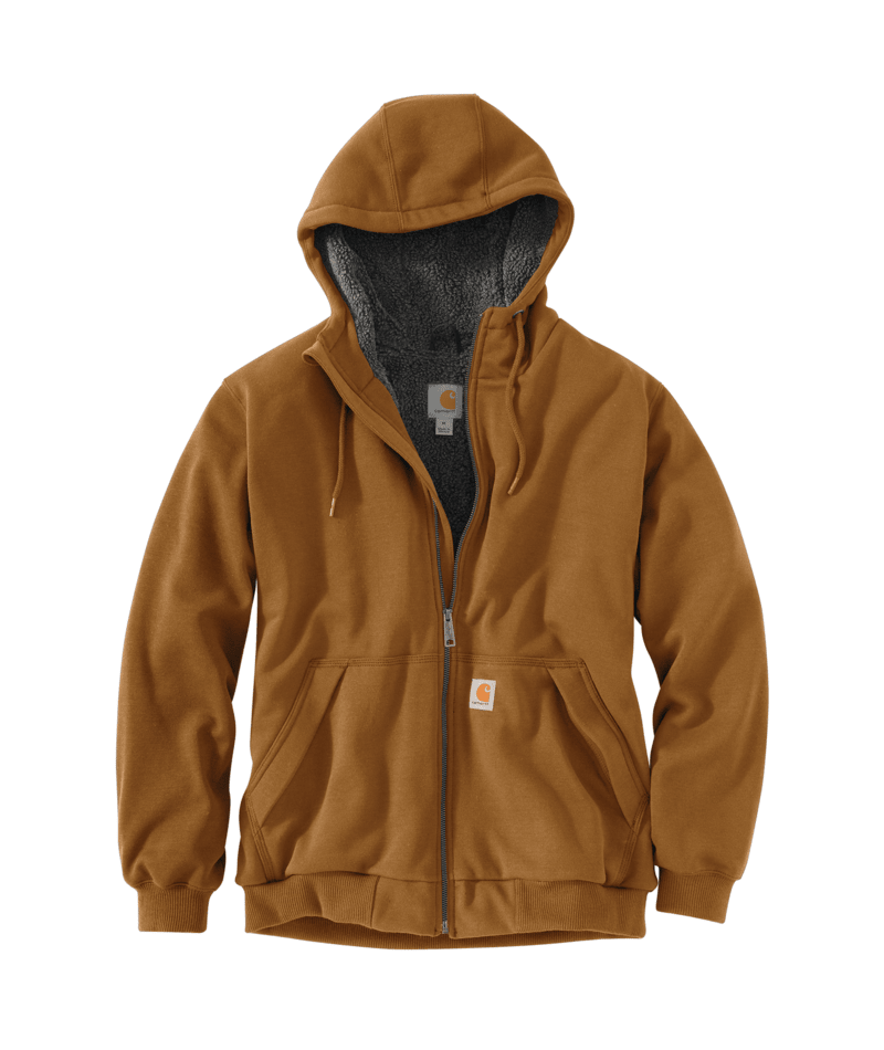 Rain Defender® Relaxed Fit Midweight Sherpa-Lined Full-Zip Sweatshirt