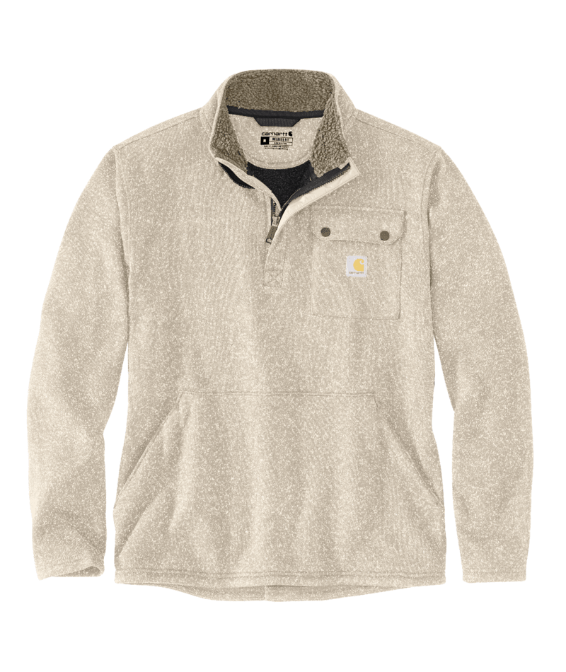 Relaxed Fit Midweight Quarter-Zip Pocket Sweater Fleece
