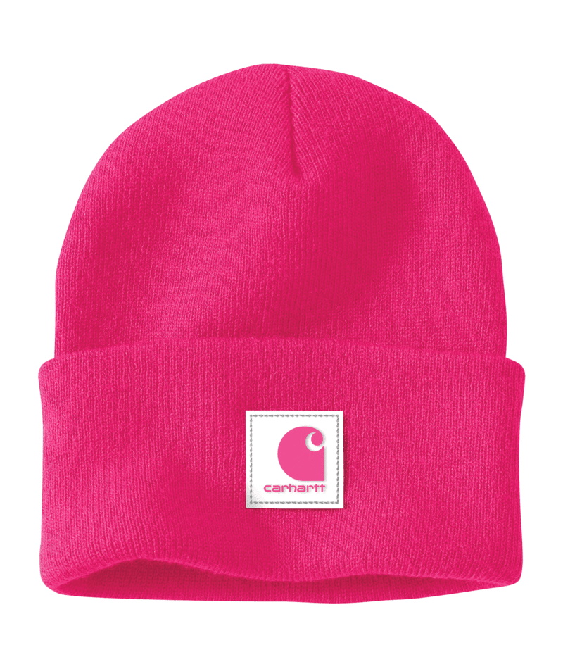 KNIT RUBBER PATCH BEANIE