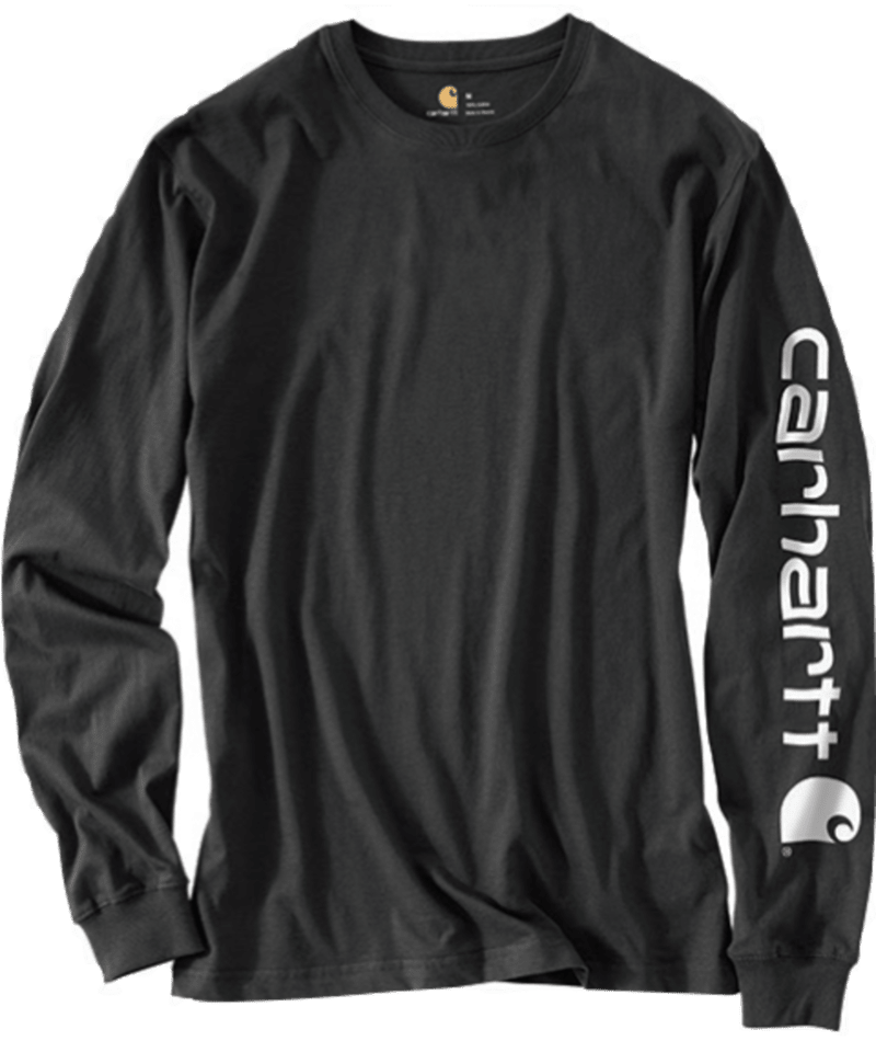 LOOSE FIT HEAVYWEIGHT LONG-SLEEVE LOGO SLEEVE GRAPHIC T-SHIRT