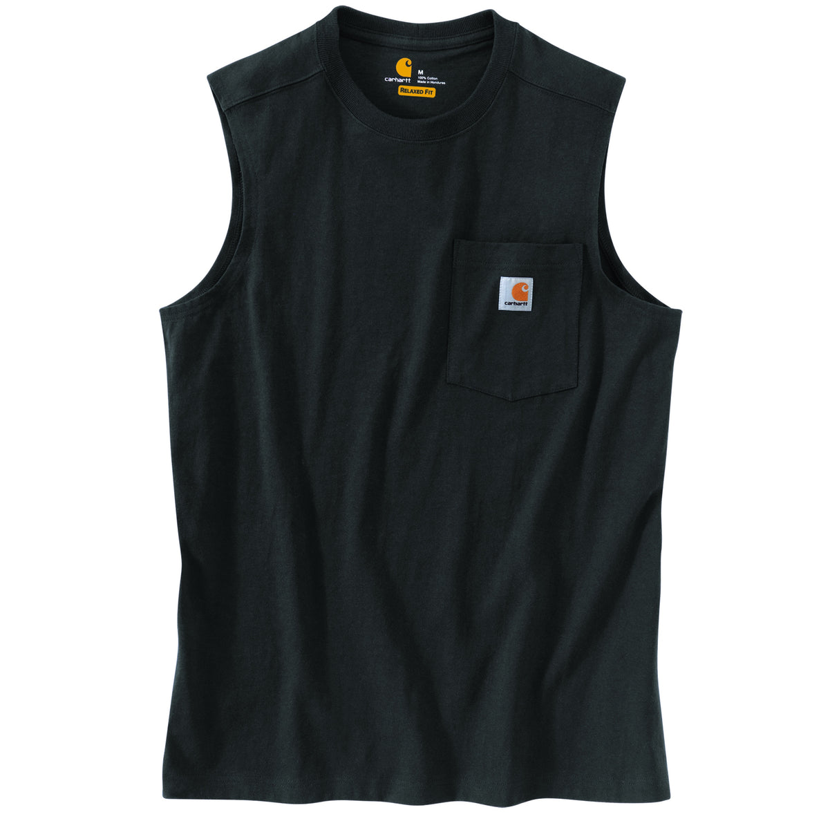 RELAXED FIT HEAVYWEIGHT SLEEVELESS POCKET T-SHIRT