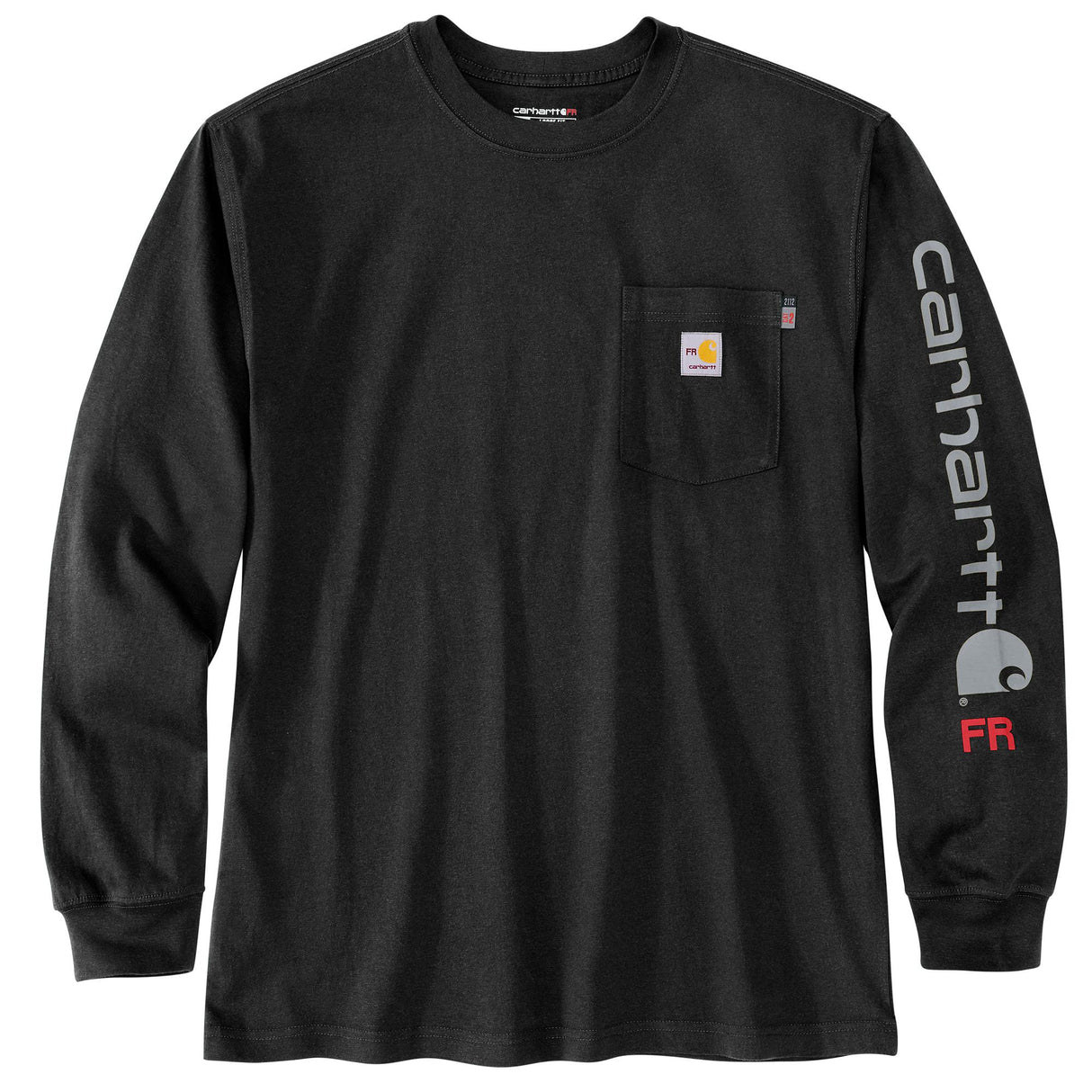 FLAME RESISTANT CARHARTT FORCE® LOOSE FIT MIDWEIGHT LONG-SLEEVE LOGO GRAPHIC T-SHIRT