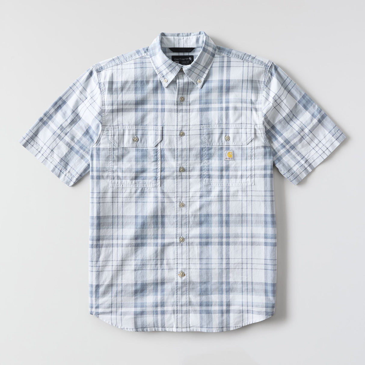 Loose-Fit Fort Short-Sleeve Plaid Shirt