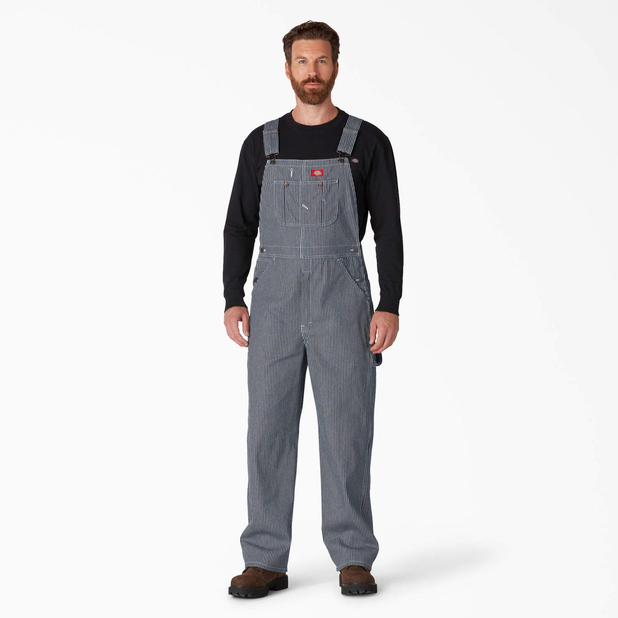 MENS HICKORY STRIPE BIB OVERALL