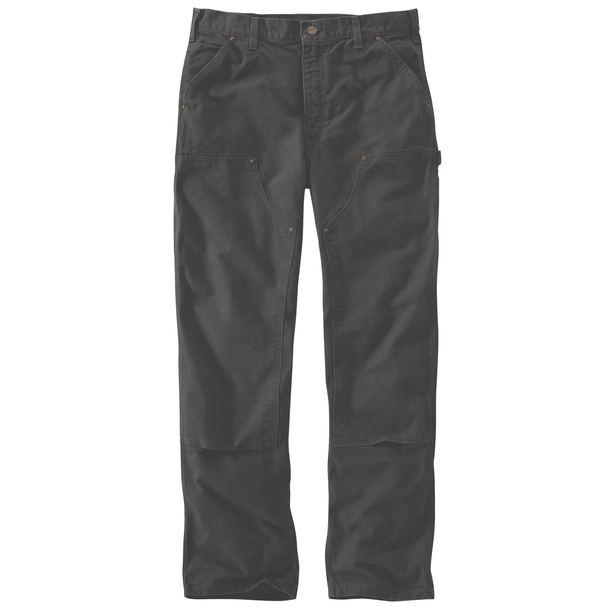 Washed Duck Loose Straight Double-Front Dungaree