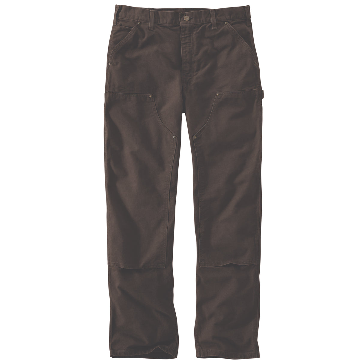 Washed Duck Loose Straight Double-Front Dungaree