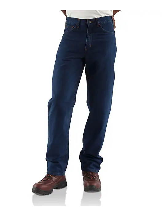 Flame-Resistant Relaxed Fit Signature Denim Jean