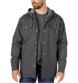 Fleece Hooded Duck Shirt Jacket