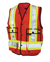 Poly Twill Surveyor Safety Vest