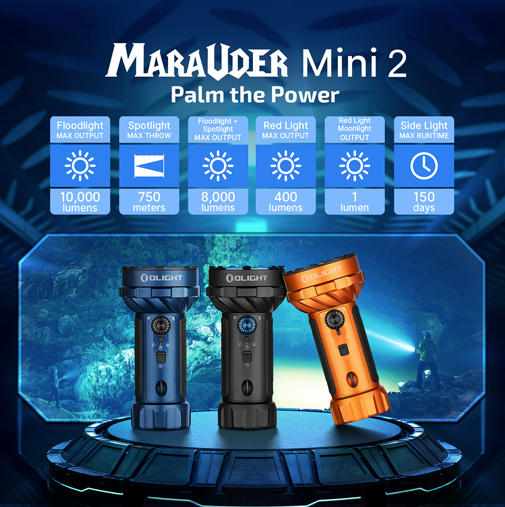 Olight Marauder Mini 2 Compact Powerful Flashlight