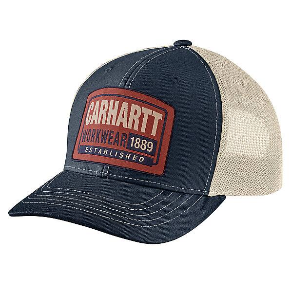 Canvas Mesh-Back Workwear Patch Cap