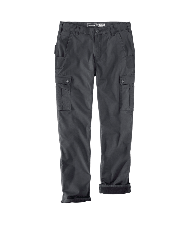 Relaxed Straight Ripstop Lined Cargo Work Pants
