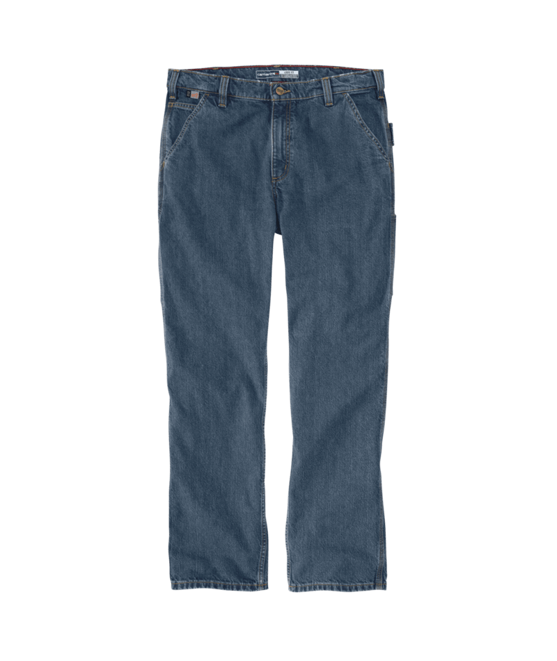 Flame-Resistant Loose Straight Denim Dungaree