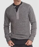 HERITAGE HEAVY WOOL HENLEY WITH GRAPHENE FLEECE LINER